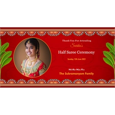 Half Saree Return Gift Box 2 Large Compartments